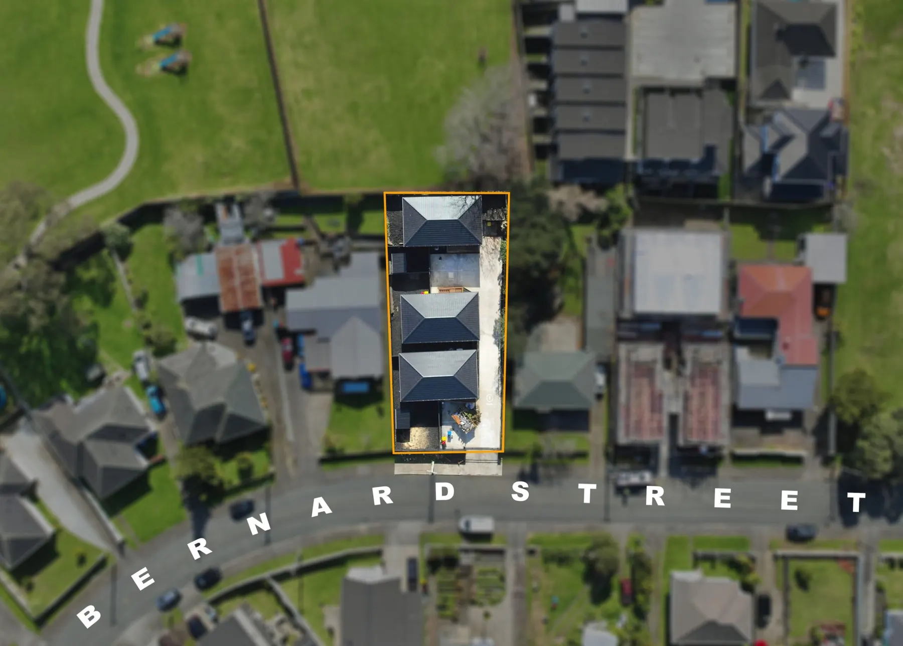 Published project reference photograph of Bernard Street – Development