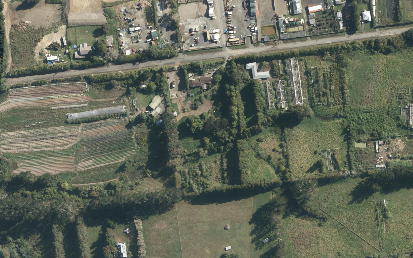 Aerial view around 8 Hailes Road, Whenuapai. Location context only; no project boundaries shown.