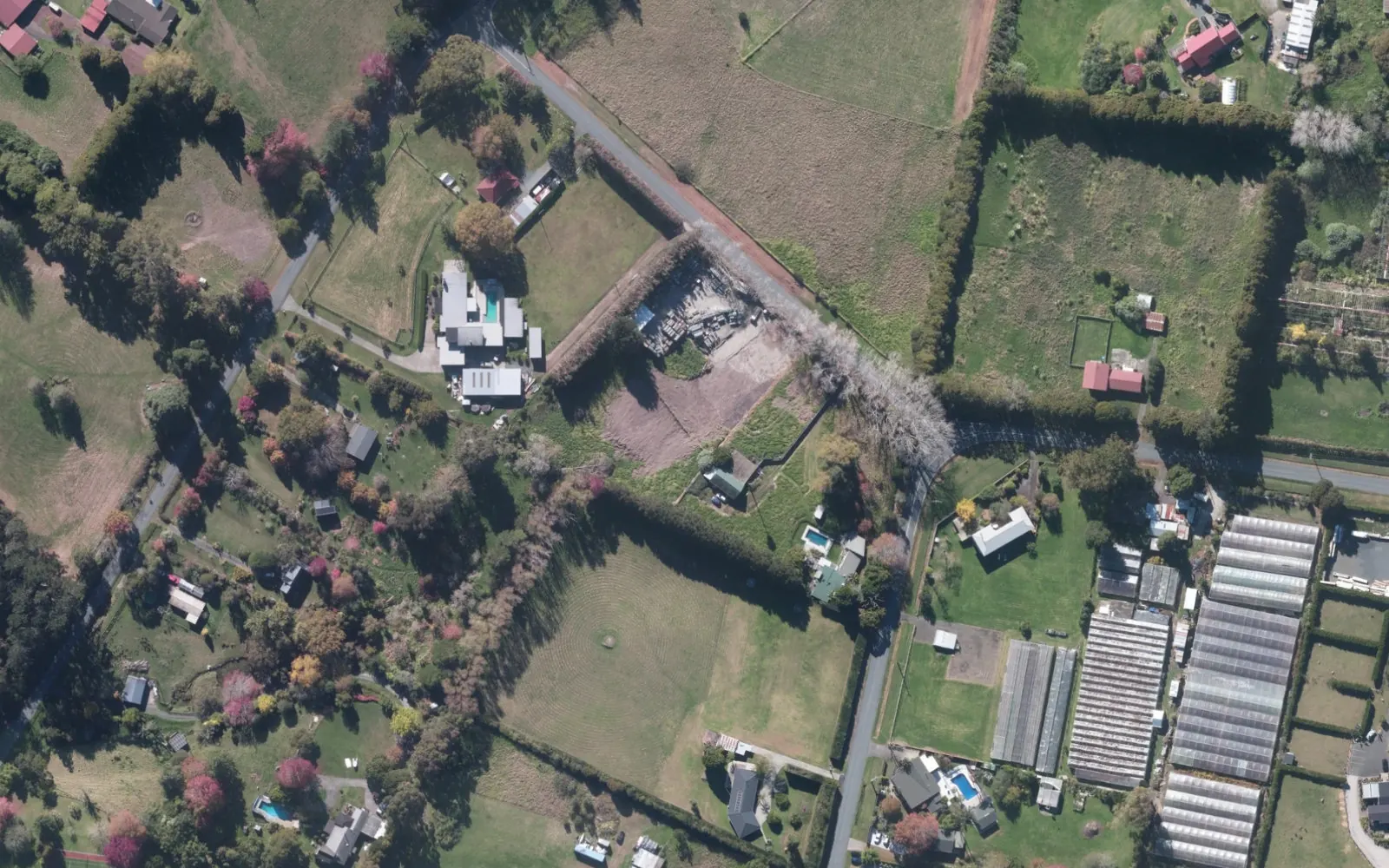 Aerial view around Riverlea Road, Whenuapai. Location context only; site boundaries are not shown.